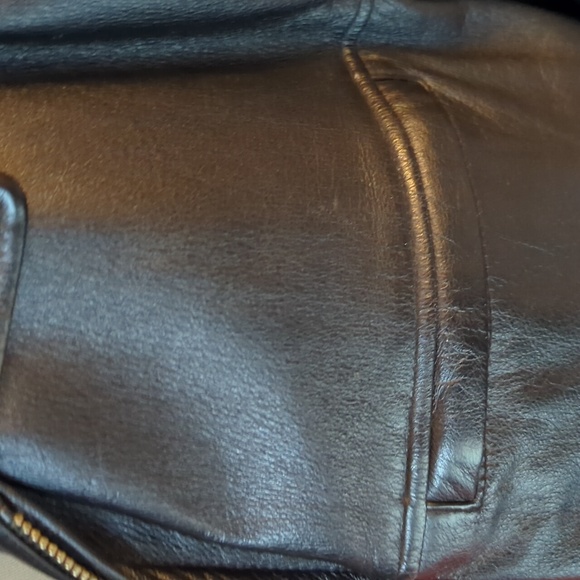 Men's Wilson Leather Jacket, Black medium - Picture 7 of 9